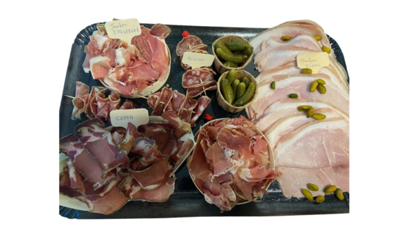 Plateau de charcuterie pour raclette 10 personnes Fromgi