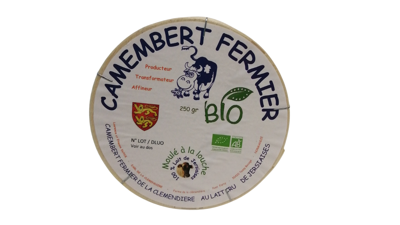 Camembert au lait cru fermier Bio